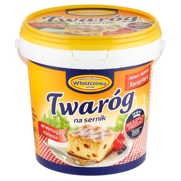 Włoszczowa Twaróg na sernik 1 kg