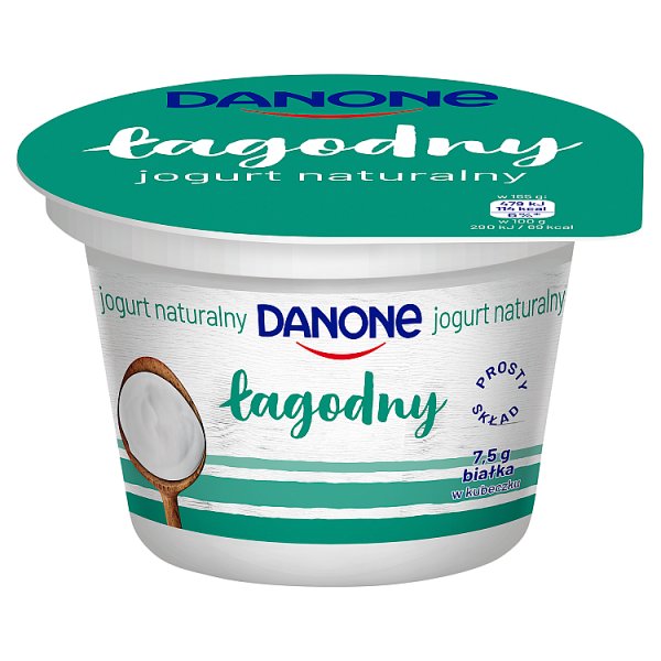 Danone Jogurt naturalny łagodny 165 g
