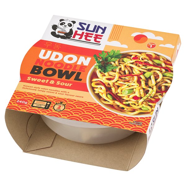 Sun Hee Danie z makaronem pszennym wstępnie ugotowanym i sosem słodko-kwaśnym 240 g