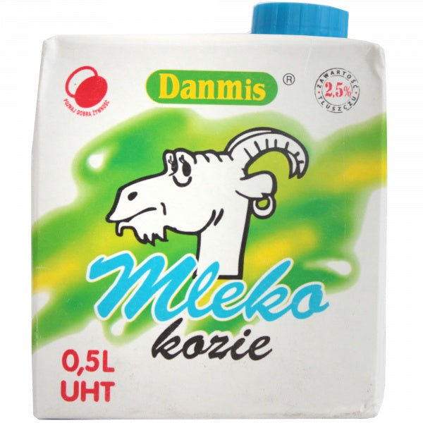 Kozie mleko poddane wysokiej obróbce termicznej ( temperatura obróbki 122°C/ czas 120 sekund) 0,5l Danmis
