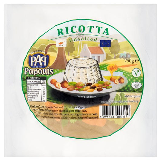 Papouis Ricotta niesolona 250 g