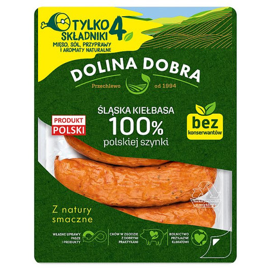 Dolina Dobra Śląska kiełbasa 100 % polskiej szynki 375 g