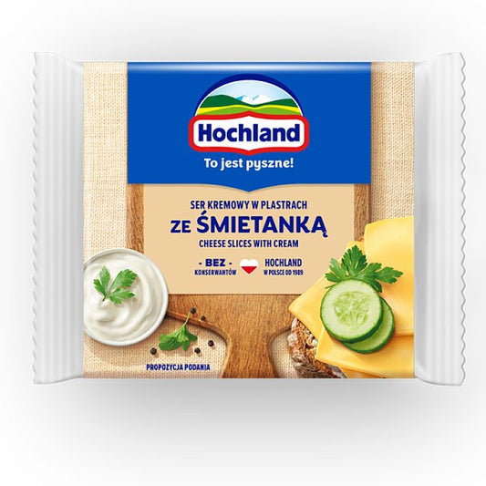 Hochland Ser kremowy w plastrach ze śmietanką 130 g