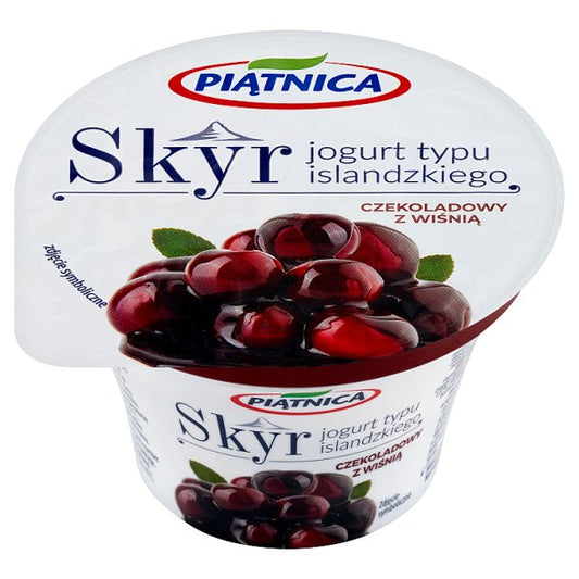 Piątnica Skyr jogurt typu islandzkiego czekoladowy z wiśnią 150 g