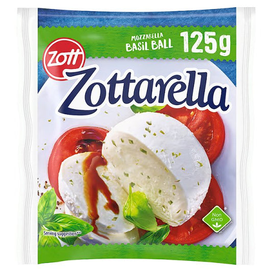 Zott Zottarella Ser mozzarella z bazylią 125 g