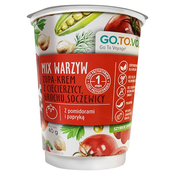 Go.To.Vo... Mix warzyw zupa-krem z ciecierzycy grochu soczewicy 40 g