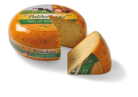 Ser gouda polderkas z oliwkami i pomidorami