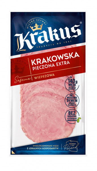 Krakus Krakowska pieczona extra wieprzowa 80 g