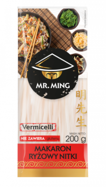 Makaron ryżówy nitka vermicelli Mr.Ming