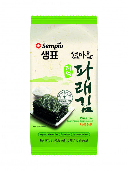 Wodorosty Sempio Parae Gim Słone Prażone Koreańskie, Mniej Soli