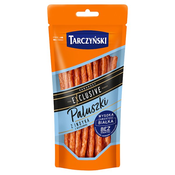 Tarczyński Kabanosy Exclusive paluszki z indyka z wieprzowiną 80 g